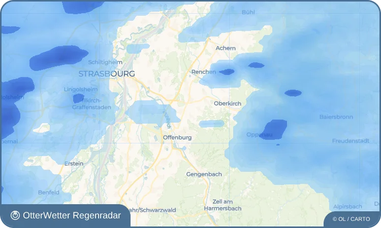Wetter-Widget-Vorschau mit Vorhersagedaten für Ebersweier