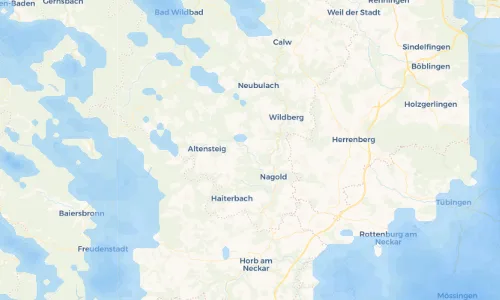 Regenradar Vorschaubild - Aktuelle Niederschläge in Ebhausen und Umgebung