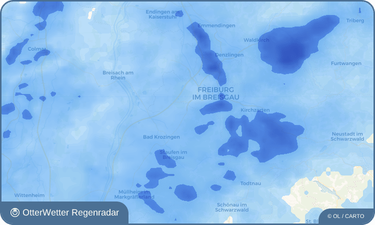 Wetter-Widget-Vorschau mit Vorhersagedaten für Ebringen