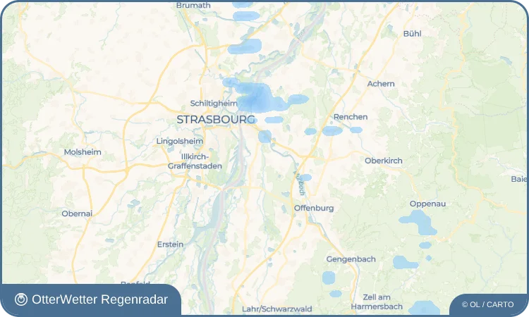 Wetter-Widget-Vorschau mit Vorhersagedaten für Eckartsweier