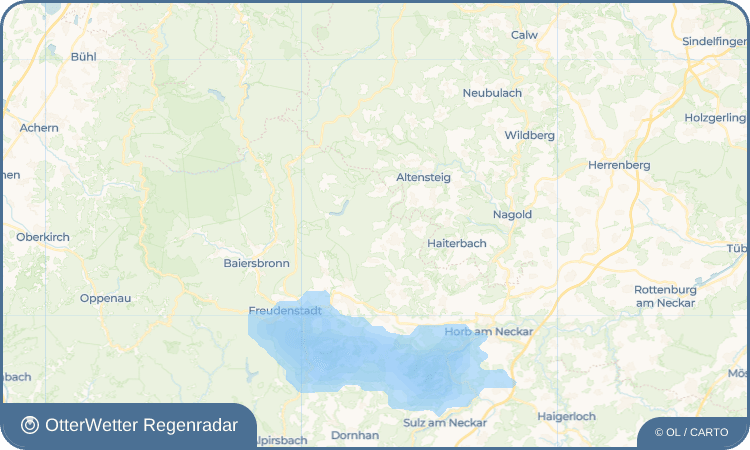 OtterWetter Regenradar-Widget Edelweiler