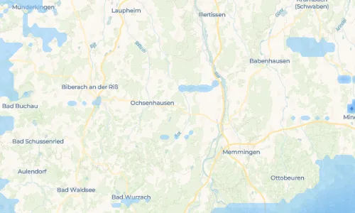 Regenradar Edenbachen: aktuelle Niederschläge in Edenbachen und Umgebung, Stand 24. Oktober 2026 um 22:45 Uhr