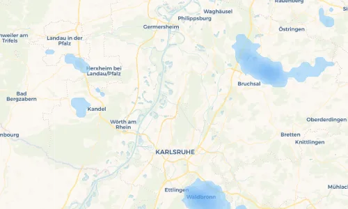 Regenradar Vorschaubild - Aktuelle Niederschläge in Eggenstein-Leopoldshafen und Umgebung