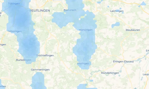 Regenradar-Vorschau: aktuelle Niederschläge in Eglingen und Umgebung