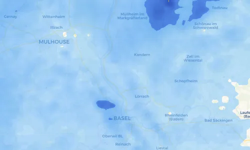 Regenradar Vorschaubild - Aktuelle Niederschläge in Egringen und Umgebung