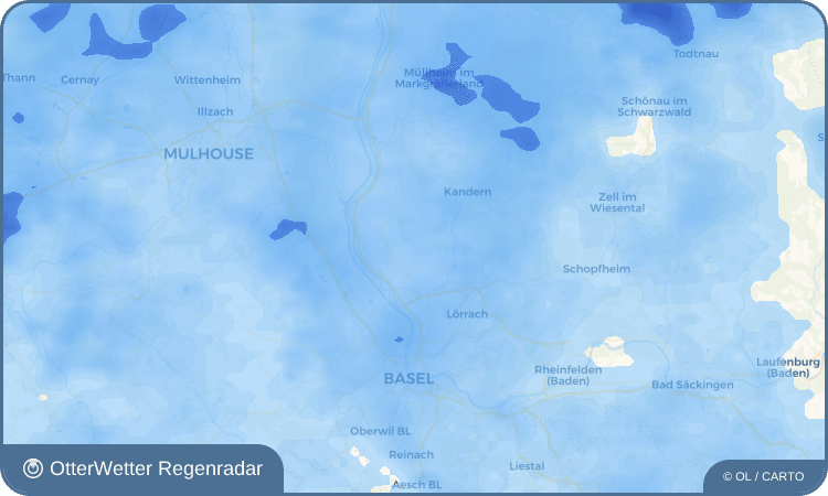 OtterWetter Regenradar-Widget Egringen
