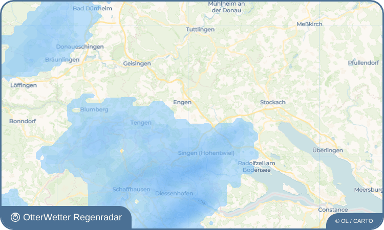 OtterWetter Regenradar-Widget Ehingen
