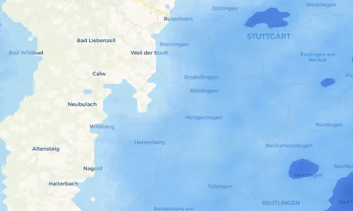 Regenradar Vorschaubild - Aktuelle Niederschläge in Ehningen und Umgebung