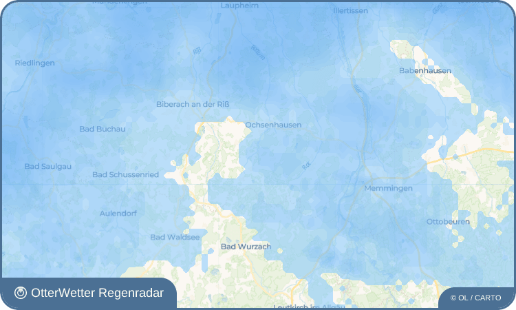 OtterWetter Regenradar-Widget Ehrensberg