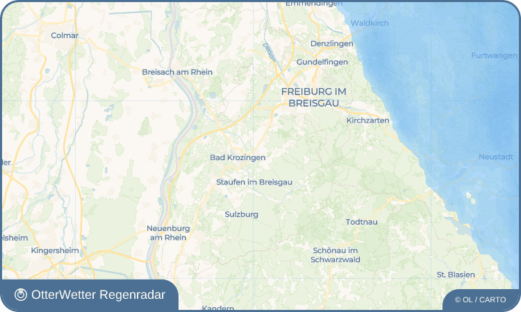 OtterWetter Regenradar-Widget Ehrenstetten