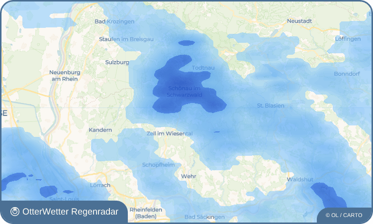 Widget-Vorschau für Ehrsberg Wetter-Widget-Vorschau mit Vorhersagedaten für Ehrsberg
