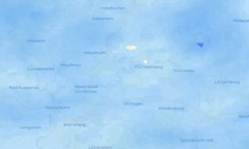 Regenradar Vorschaubild - Aktuelle Niederschläge in Eichach und Umgebung