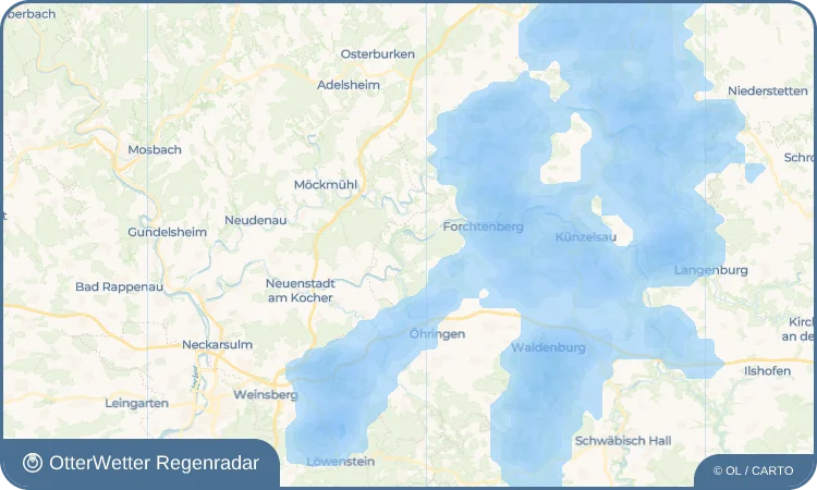 Wetter-Widget-Vorschau mit Vorhersagedaten für Eichach