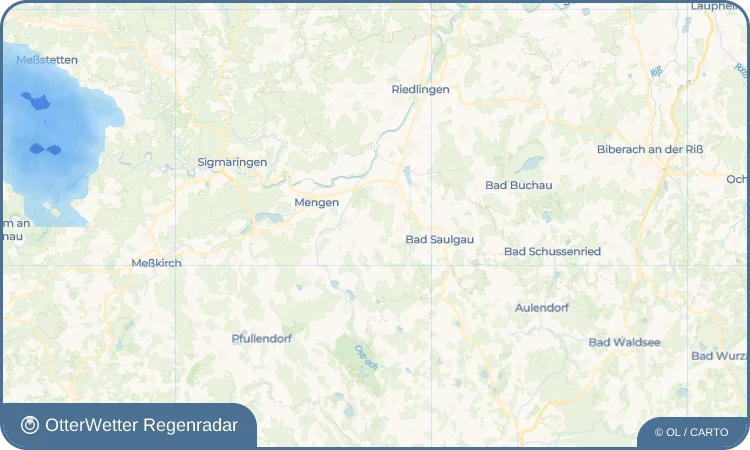 Widget-Vorschau für Eichen Wetter-Widget-Vorschau mit Vorhersagedaten für Eichen