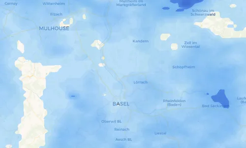 Regenradar Vorschaubild - Aktuelle Niederschläge in Eimeldingen und Umgebung