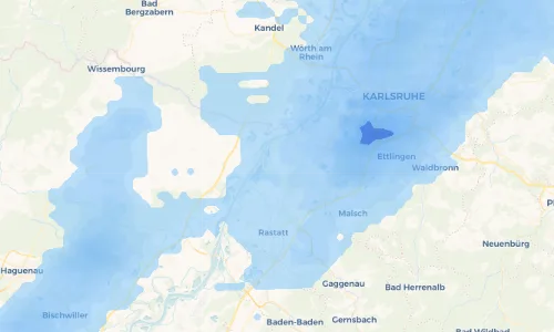 Regenradar Vorschaubild - Aktuelle Niederschläge in Elchesheim-Illingen und Umgebung