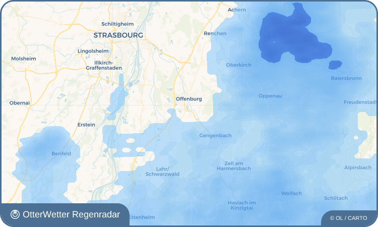 Wetter-Widget-Vorschau mit Vorhersagedaten für Elgersweier