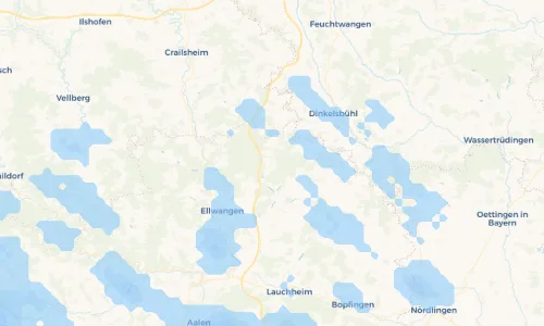 Regenradar Vorschaubild - Aktuelle Niederschläge in Ellenberg und Umgebung