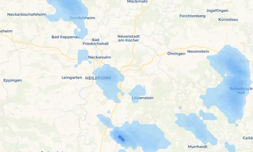 Regenradar Vorschaubild - Aktuelle Niederschläge in Ellhofen und Umgebung