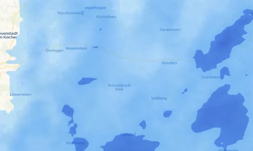 Regenradar Vorschaubild - Aktuelle Niederschläge in Eltershofen und Umgebung