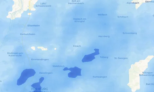 Regenradar Vorschaubild - Aktuelle Niederschläge in Elzach und Umgebung