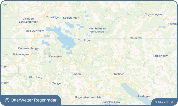 OtterWetter Regenradar-Widget Emmingen ab Egg