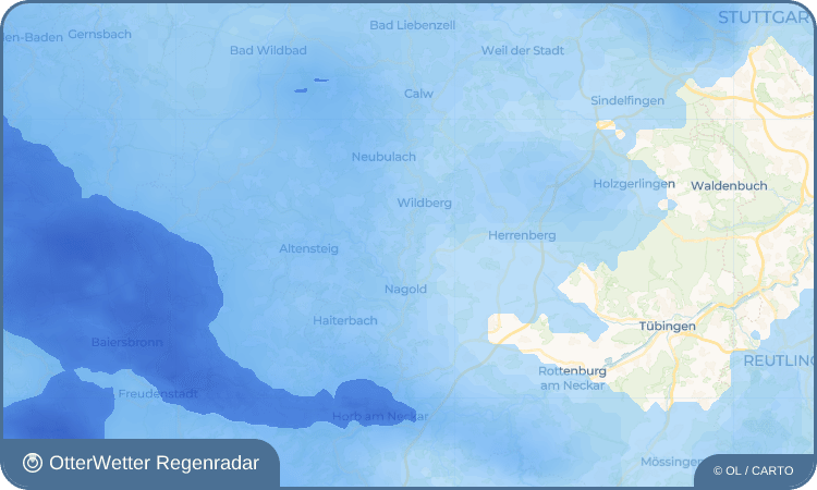 OtterWetter Regenradar-Widget Emmingen