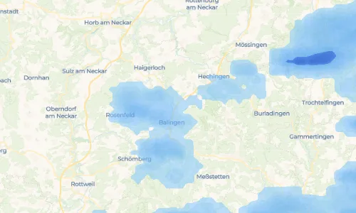 Regenradar Vorschaubild - Aktuelle Niederschläge in Engstlatt und Umgebung