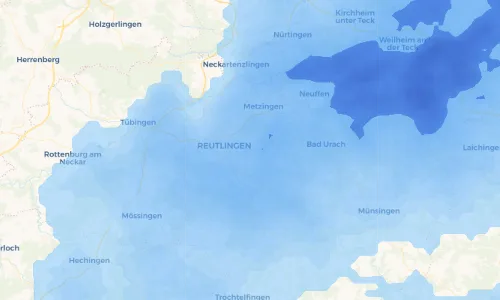 Regenradar Vorschaubild - Aktuelle Niederschläge in Eningen unter Achalm und Umgebung