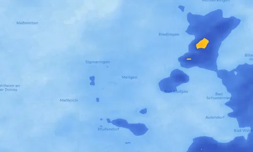 Regenradar Vorschaubild - Aktuelle Niederschläge in Ennetach und Umgebung