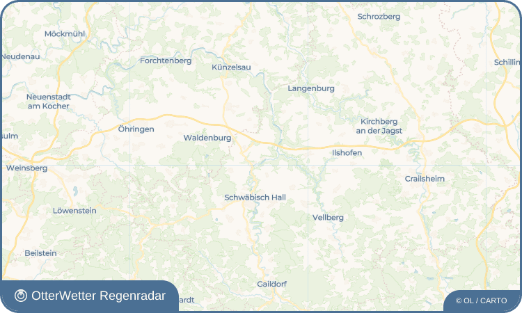 Widget-Vorschau für Enslingen Wetter-Widget-Vorschau mit Vorhersagedaten für Enslingen