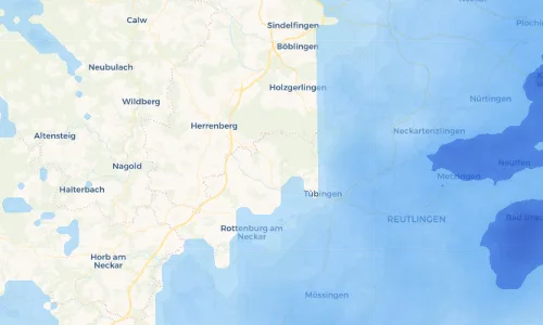 Regenradar Vorschaubild - Aktuelle Niederschläge in Entringen und Umgebung