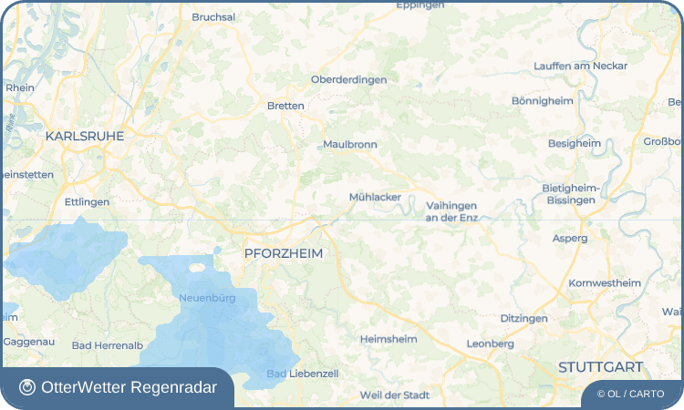 OtterWetter Regenradar-Widget Enzberg