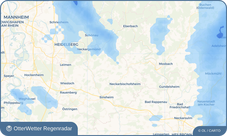 OtterWetter Regenradar-Widget Epfenbach