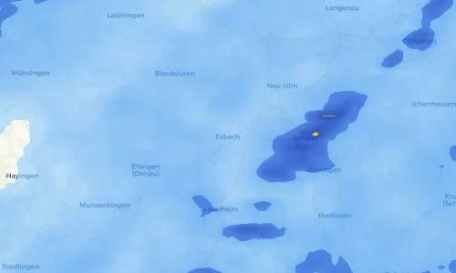 Regenradar Vorschaubild - Aktuelle Niederschläge in Erbach und Umgebung