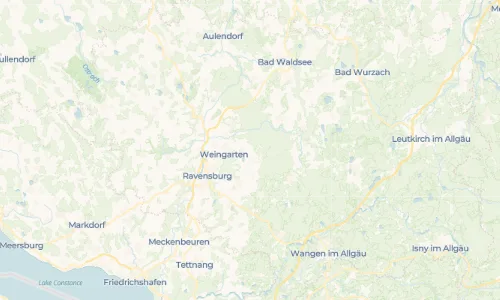 Regenradar Vorschaubild - Aktuelle Niederschläge in Erbisreute und Umgebung