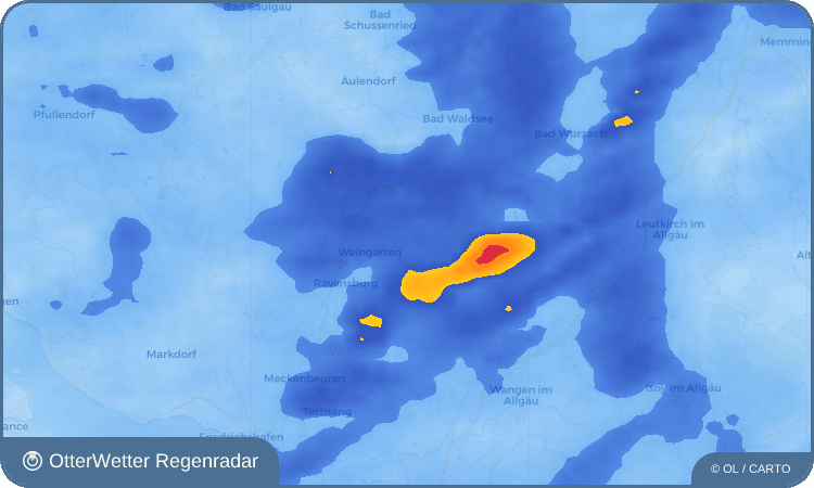 OtterWetter Regenradar-Widget Erbisreute