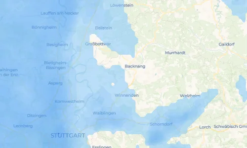 Regenradar Vorschaubild - Aktuelle Niederschläge in Erbstetten und Umgebung