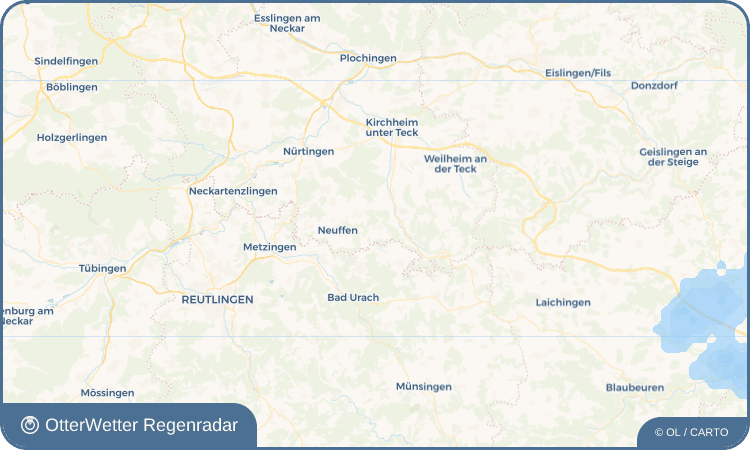 OtterWetter Regenradar-Widget Erkenbrechtsweiler