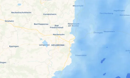 Regenradar Vorschaubild - Aktuelle Niederschläge in Erlenbach und Umgebung
