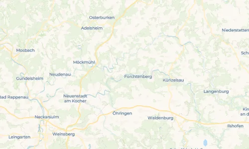 Regenradar Ernsbach: aktuelle Niederschläge in Ernsbach und Umgebung, Stand 20. Oktober 2026 um 18:45 Uhr