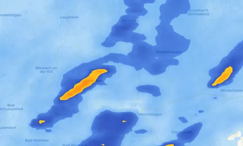 Regenradar Vorschaubild - Aktuelle Niederschläge in Erolzheim und Umgebung