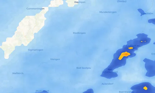 Regenradar Vorschaubild - Aktuelle Niederschläge in Ertingen und Umgebung