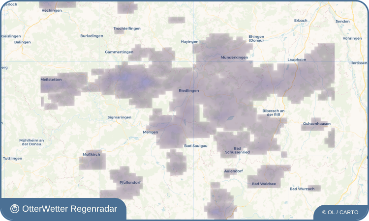 OtterWetter Regenradar-Widget Ertingen