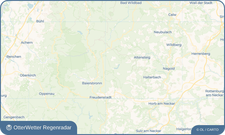 OtterWetter Regenradar-Widget Erzgrube