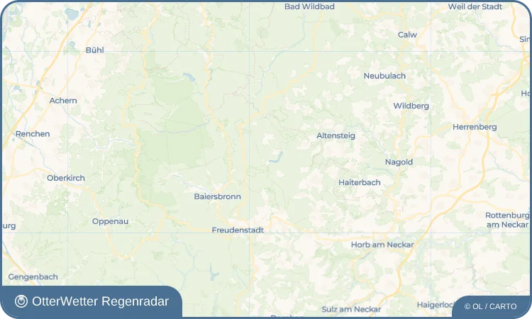 Widget-Vorschau für Erzgrube Wetter-Widget-Vorschau mit Vorhersagedaten für Erzgrube