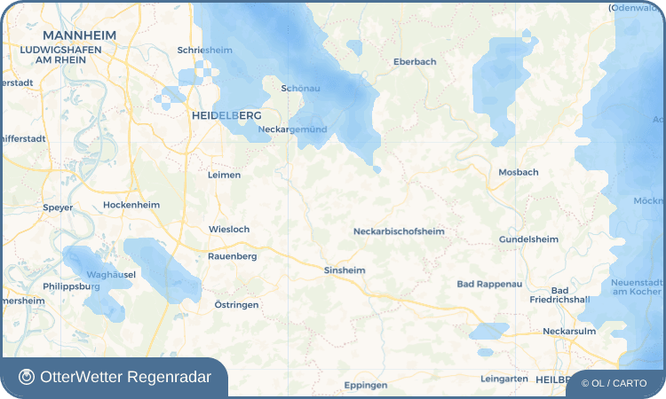 OtterWetter Regenradar-Widget Eschelbronn