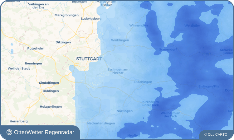 OtterWetter Regenradar-Widget Esslingen am Neckar