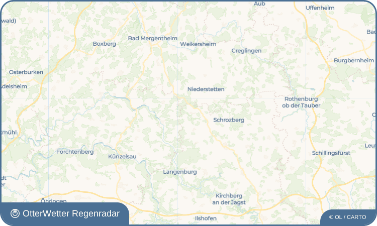 OtterWetter Regenradar-Widget Ettenhausen