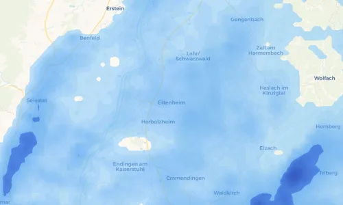 Regenradar Vorschaubild - Aktuelle Niederschläge in Ettenheim und Umgebung